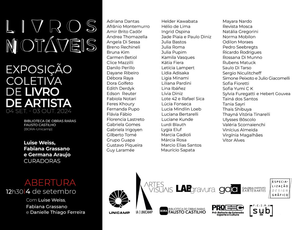 Exposição Livro de artista